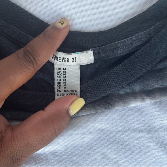 F21 Ombré Striped T-Shirt - Picture 2 of 2